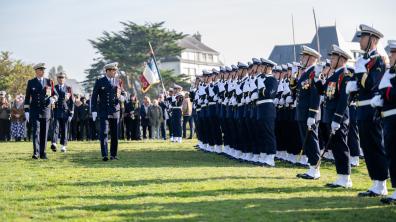 Cérémonie de tradition de l’École des fusiliers marins à Clohars-Carnoët