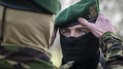 Cérémonie de tradition de l’École des fusiliers marins à Plouay