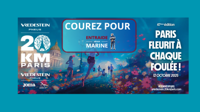 Achetez votre dossard des 20 km de Paris et rejoignez l'équipe de l'Entraide Marine