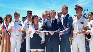 Inauguration du quai des POM à la base navale de Nouméa