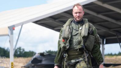 Le commandant Vincent, pilote de Rafale à Mont-de-Marsan