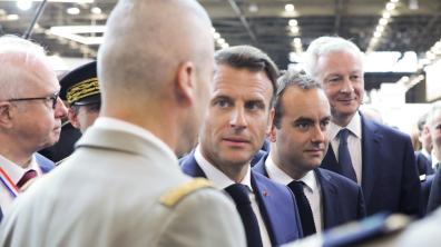 Inauguration d’Eurosatory par le président de la République et le ministre des Armées 
