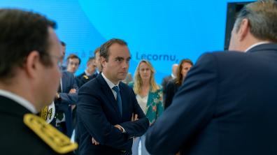 Sebastien Lecornu a inauguré les bureaux du Campus Cyber de la Défense le 8 juillet 2022