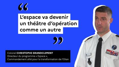 Le colonel Christophe Grandclement, directeur du programme « Espace » à ACT.