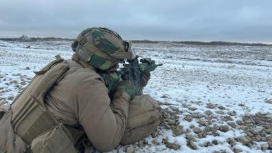 Exercice Pikne, en Estonie. Les soldats se sont entraînés dans un environnement froid.