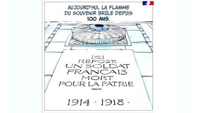 L’histoire de la Flamme du souvenir en bande dessinée 