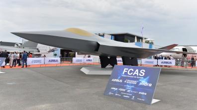 Maquette du SCAF au salon du Bourget 2023