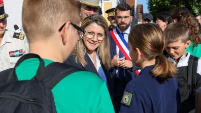 Pour la rentrée scolaire 2022, Patricia Miralles, s’est rendue au lycée militaire d’Autun