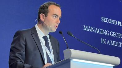 Sébastien Lecornu lors de l’édition 2022 de Shangri-La Dialogue.