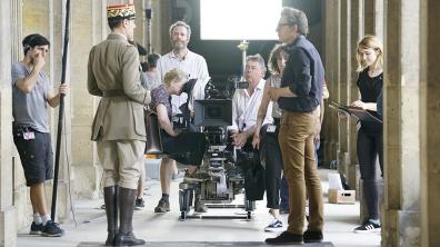 Tournage du film « De Gaulle », réalisé par Gabriel Le Bomin, sorti en salles le 4 mars 2020. 