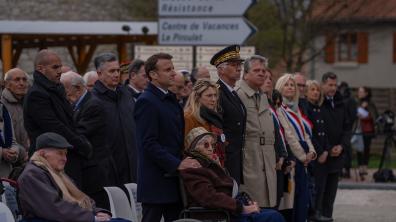 Déplacement du Président de la République à Vassieux-en-Vercors 