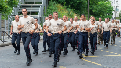  Les participants de la marche course lors de l'édition 2021.