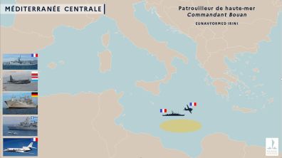 Le Patrouilleur de haute mer Commandant Bouan participe à une opération « focus ops » au large des c