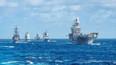 FAPF - Intégration de la FREMM Bretagne au Carrier Strike Group (CSG) italien en océan Pacifique
