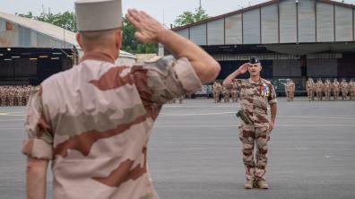 Passation de commandement de la base aérienne projetée de N’Djamena