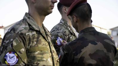 Arrivée de la compagnie d’infanterie néerlandaise