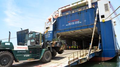 DLIA-I – Manœuvre logistique de désengagement avec le porte-conteneurs MN Calao