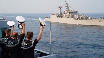 Interactions entre les marines indiennes et françaises à Mumbai