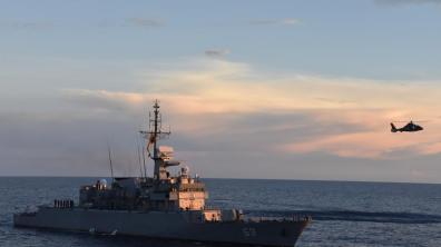 Manœuvres avec l’Armada de Colombia pour le Germinal dans le cadre de la coopération NARCOPS 