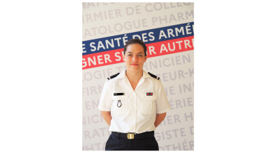 portrait de l'adjudant Anna, technicienne de lobaratoire 