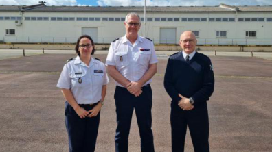 Le MGA Jacques Margery, directeur central du Service de santé des armées, à ERSA Marolles