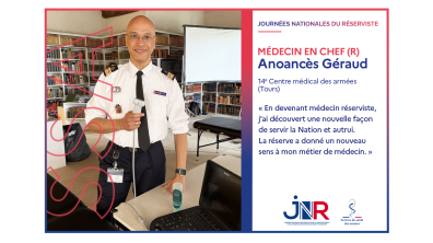 Anoancès Géraud, médecin en chef réserviste affecté au 14e centre médical des armées