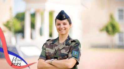 Le sous-lieutenant Solène, de l'ENSIM