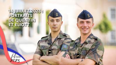 Quentin et Eliott, élèves-officiers de l'ENSIM
