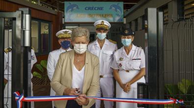 30-12-2021-Guyane- inauguration nouvelle crèche au bénéfice des personnels du ministère des armées