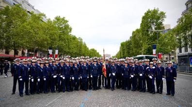 Les 58 IMI de l’ENSIM sur les Champs-Élysées le 14 Juillet 2023