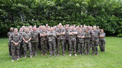 Photo de groupe de la 70e session nationale du CFMT.