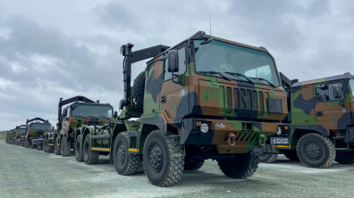 Préparation du convoi terrestre du 511e RT sur la Mission Aigle.