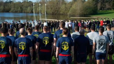 Les sapeurs marine et les étudiants se préparent au challenge du 6e régiment du génie