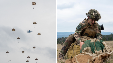 Opération aéroportée de la 11e brigade parachutiste.