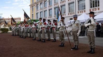 Cérémonie de la 19e brigade d'artillerie à l'occasion de la Sainte Barbe 