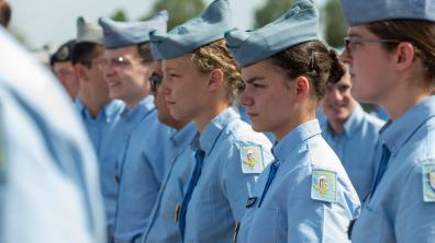Cérémonie de fin d'année au lycée militaire de Saint-Cyr l'école