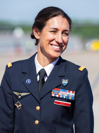 Le colonel Anne-Laure Michel, marraine de l’opération Femmes de l’aéronautique et du spatial