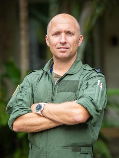 Portrait du flight lieutenant Christian