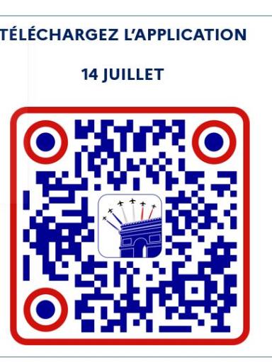 QRCode pour accéder à l'application dédiée à la fête nationale