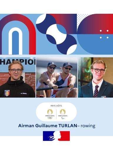 Airman Guillaume Turlan, rowing