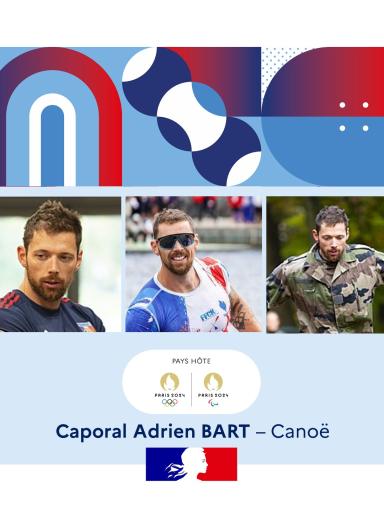Caporal Adrien Bart, canoë