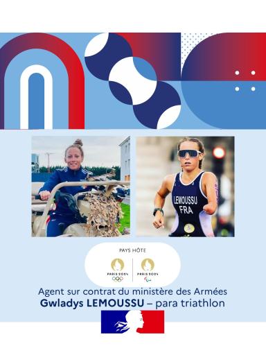 Agent sur contrat Gwaldys Lemoussu, para triathlon