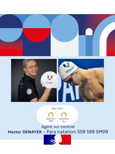 Agent sur contrat Hector Denayer, para natation