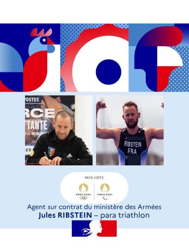 Agent sur contrat Jules Ribstein, para triathlon
