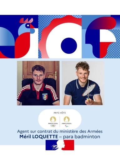 Agent sur contrat Méril Loquette, para badminton 