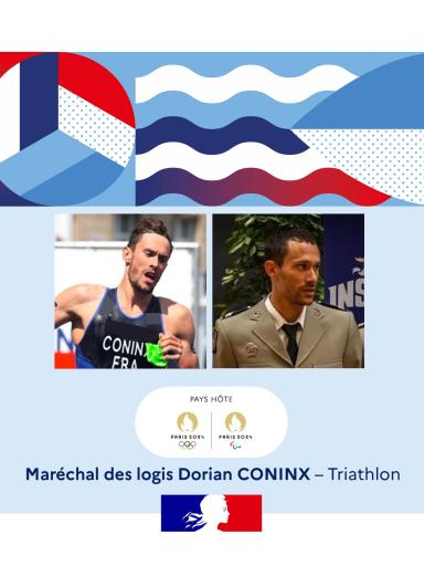 Maréchal des logis Dorian Coninx, triathlon