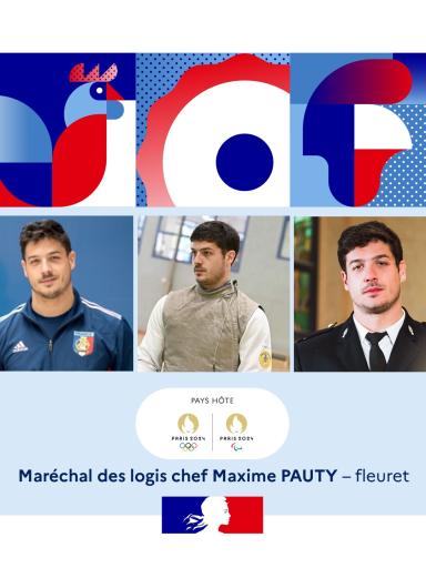 Maréchal des logis Maxime Pauty, fleuret