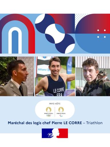 Maréchal des logis chef Pierre Le Corre, triathlon