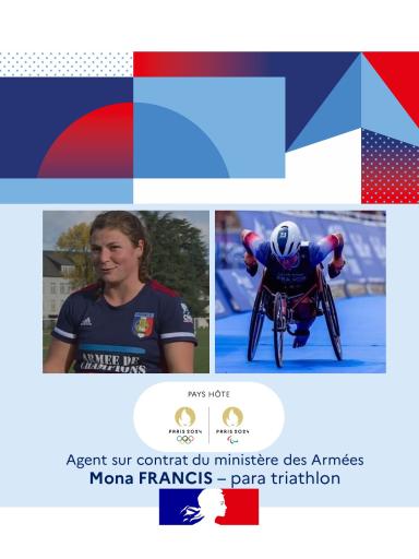 Agent sur contrat Mona Françis, para triathlon