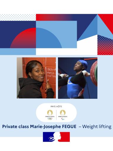 Private class Fegue Marie-Josephe, weight lifting
